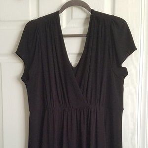 Short Sleeve Black Dress